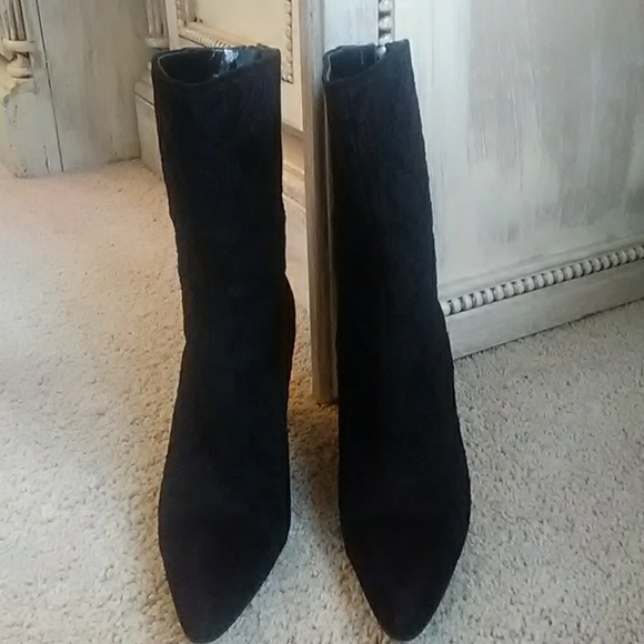 Genny Suede & Lace Boots - Picture 4 of 8