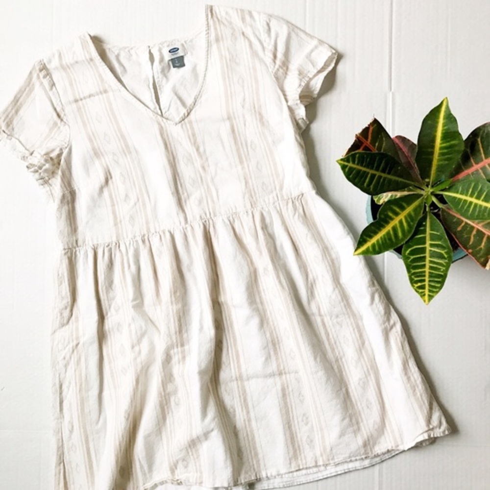 White Aztec Dress