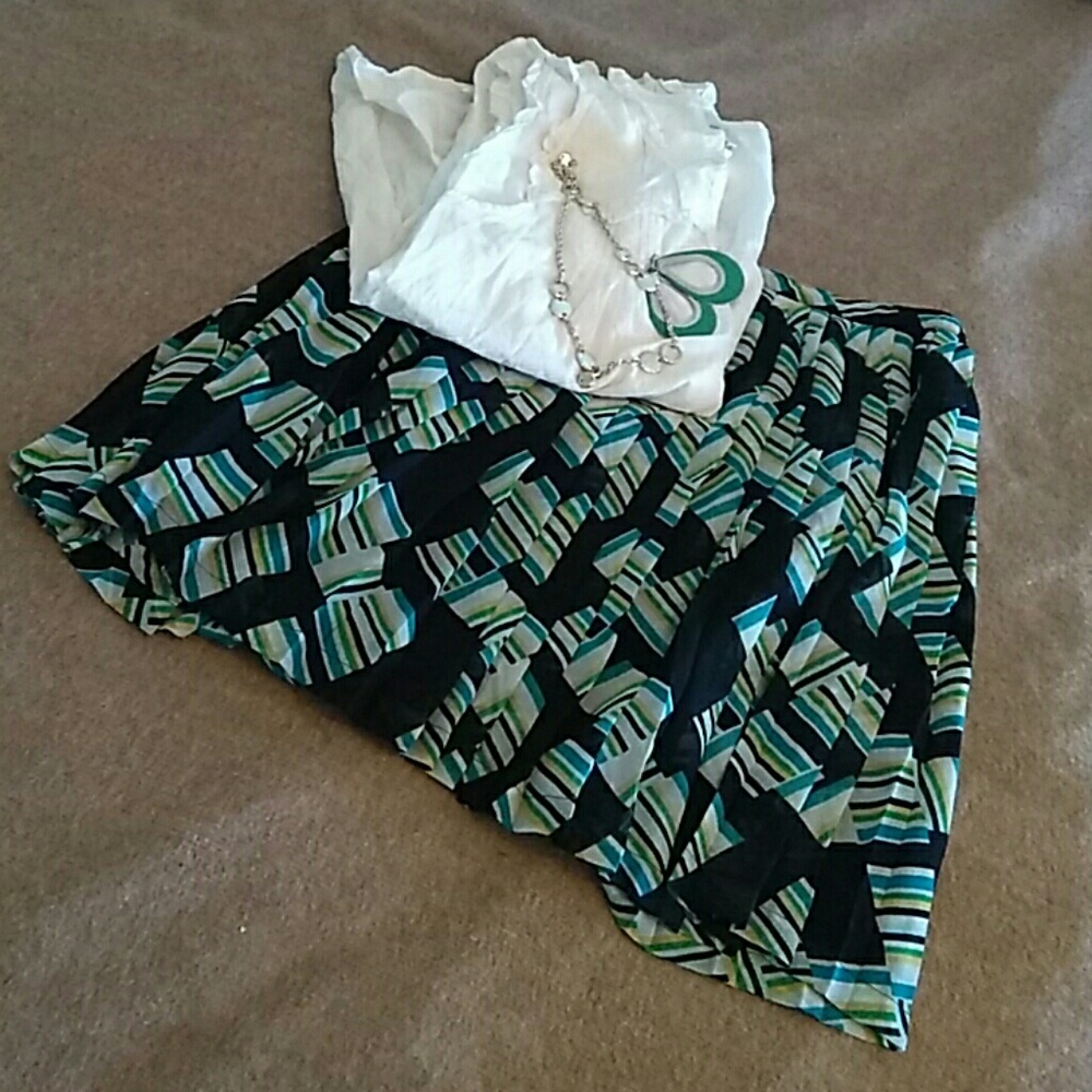 Banana Republic sheer skirt