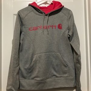 Carhartt Gray and pink hoodie💗💗