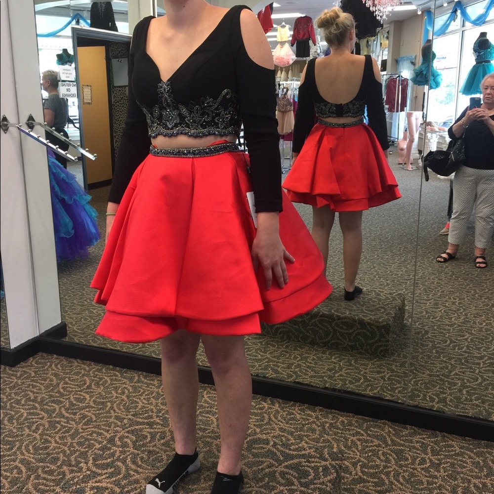 Two piece homecoming dress