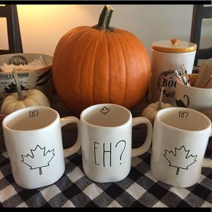 Three Canadian mugs