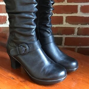 Dansko Black Napa leather boots