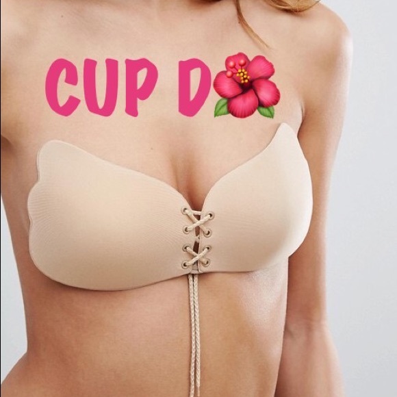 Strapless Backless Bra Adhesive Sticky Lace Up D - Picture 1 of 6