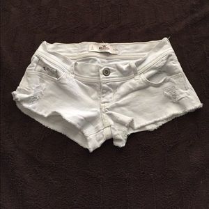 White Denim Hollister Shorts