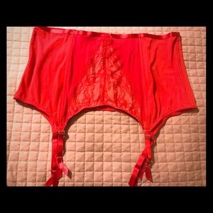 Red Lace Garter Belt