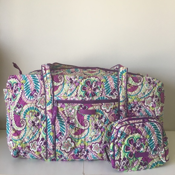 Vera Bradley Handbags - 💜💜 Disney Duffle and Cosmetic Bag 💜💜