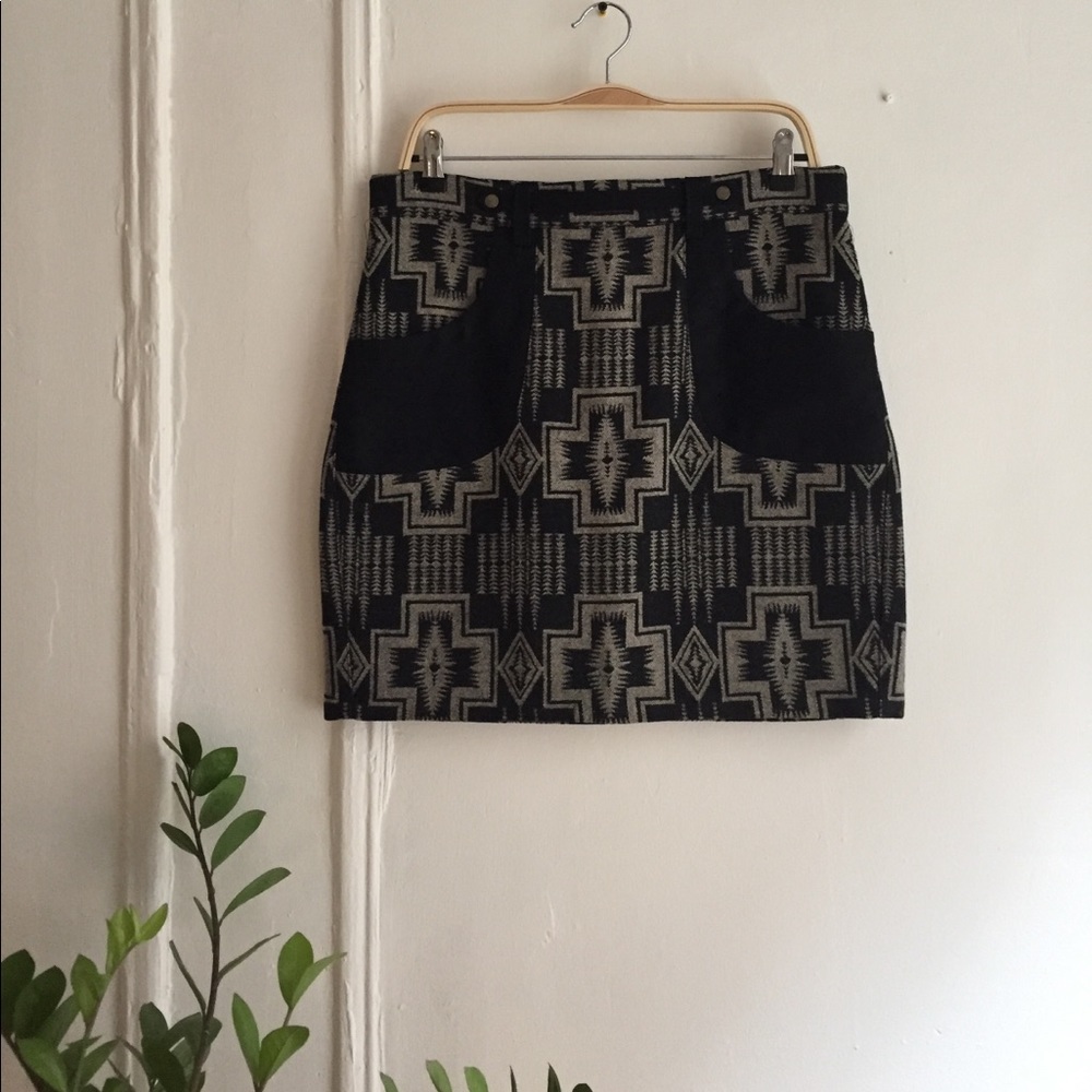 Anthropologie Pendleton Wool Skirt