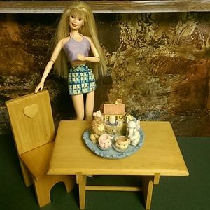 Vintage. #23 Tiny Noah 's ark tea set.