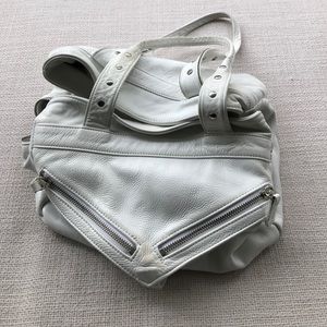 Botkier white leather shoulder bag
