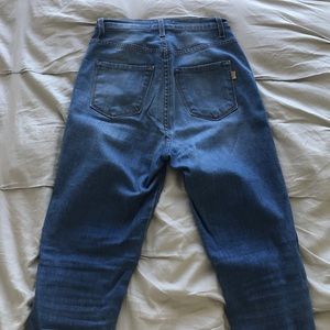 Fashion Nova Vibrant Brand High Waist Jeans