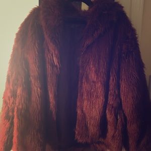 Faux fur jacket (plus size)