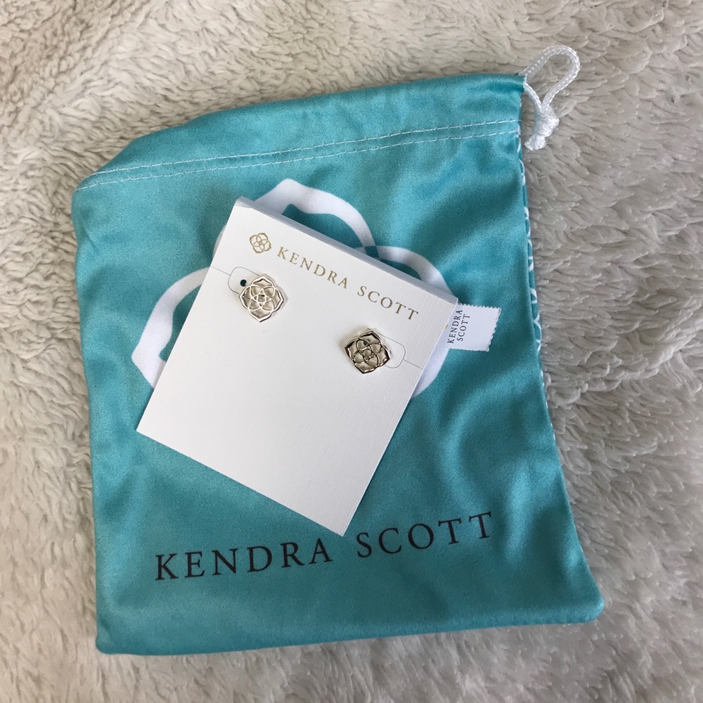Kendra Scott logo earrings