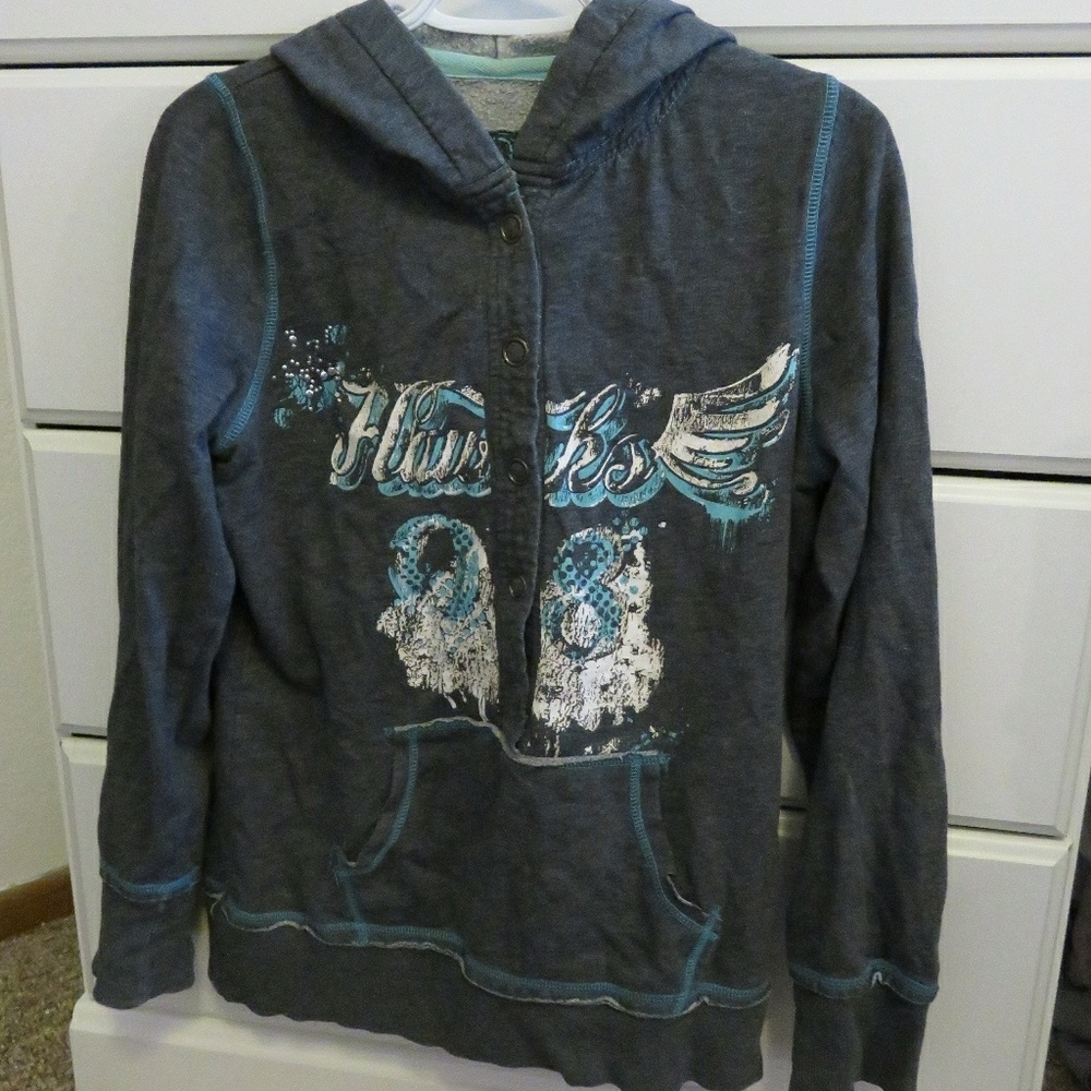Gray vanity hoodie