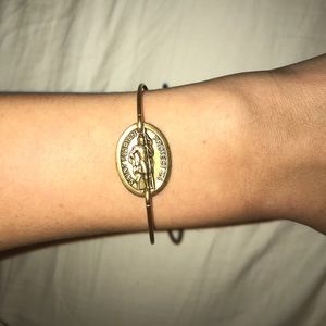 Alex and Ani bracelet with Saint Florian bangle