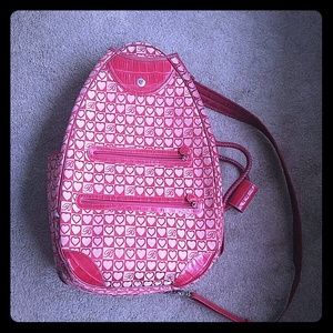 Brighton sling backpack bag signature canvas