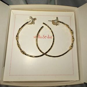 Stella & Dot Monterey Hoop Earrings