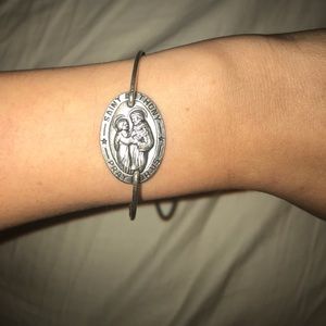 Alex and Ani Bracelet with Saint Anthony bangle