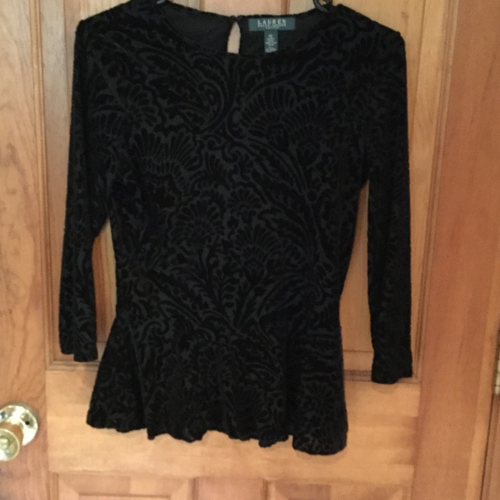 Black with velvet Ralph Lauren Petite small