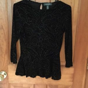 Black with velvet Ralph Lauren Petite small