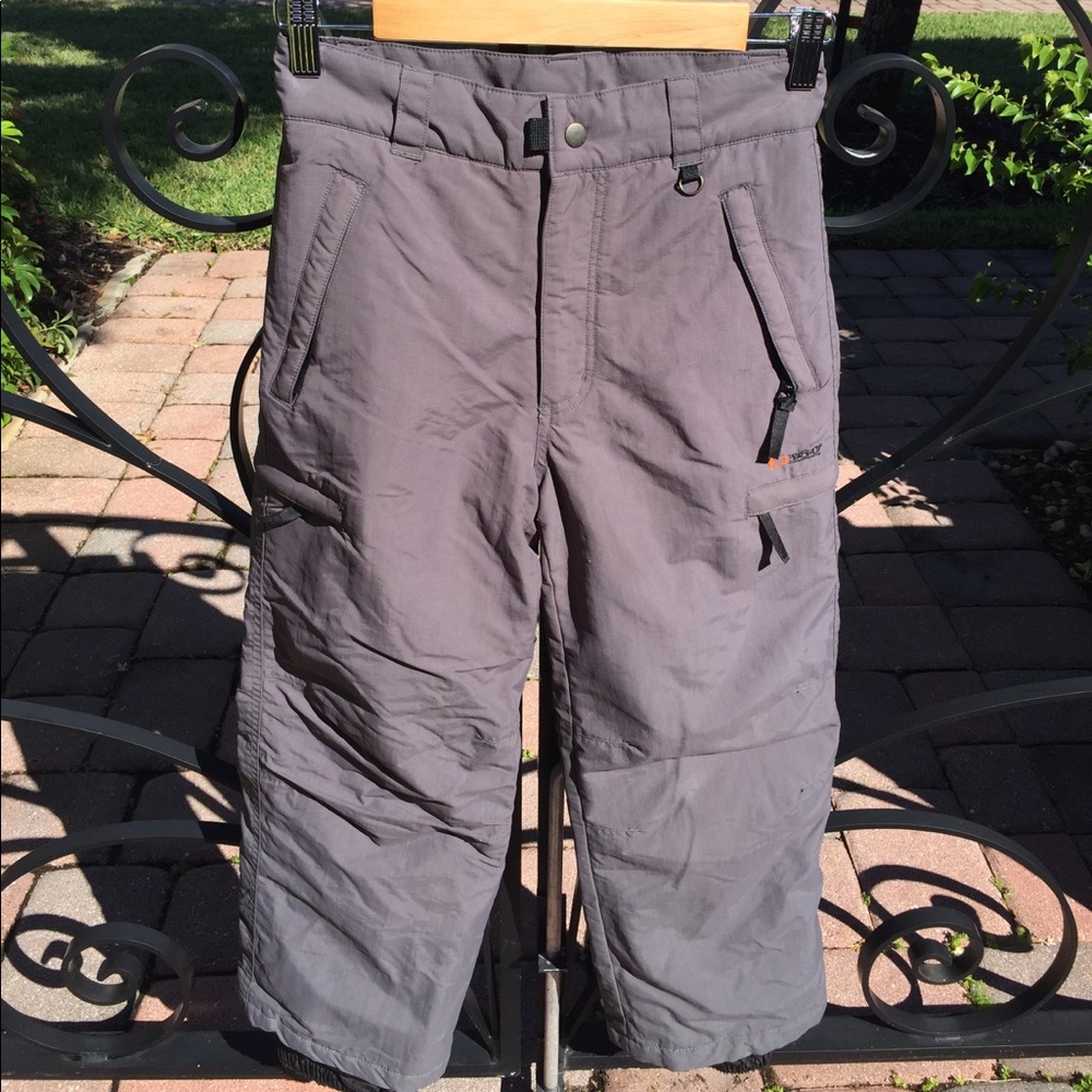 B360 Boys Gray Ski Snowboarding Pants - Sz M