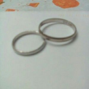 10k white gold wedding bands