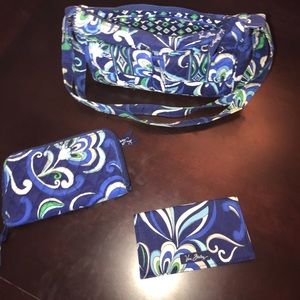 Vera Bradley blue and green purse
