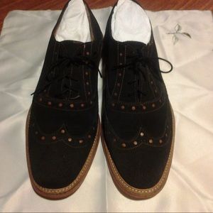Giorgio brutini Brown suede oxfords for fall