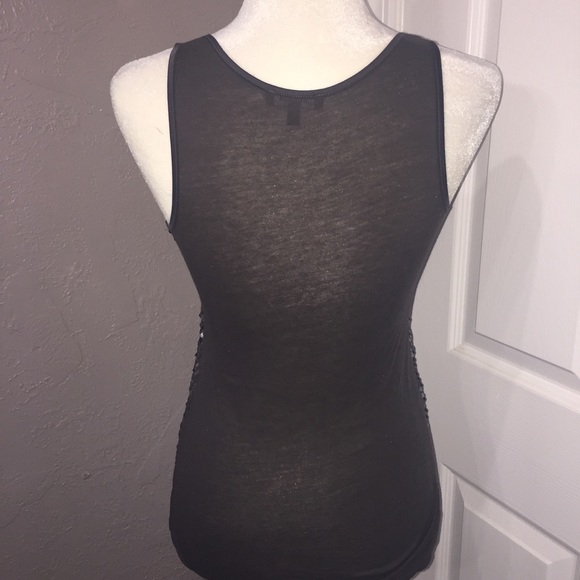 Express Gray Sequined Top - Picture 3 of 3