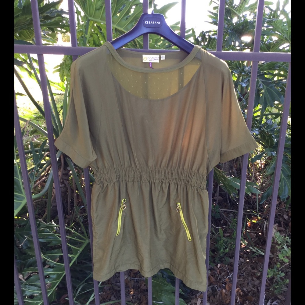Princess Vera Wang XL Olive Green Dress