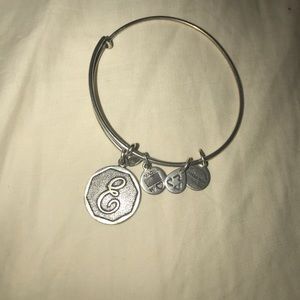Alex and Ani Bracelet with E bangle