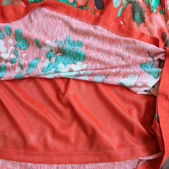 MNG red floral drop waist dress - Picture 3 of 8