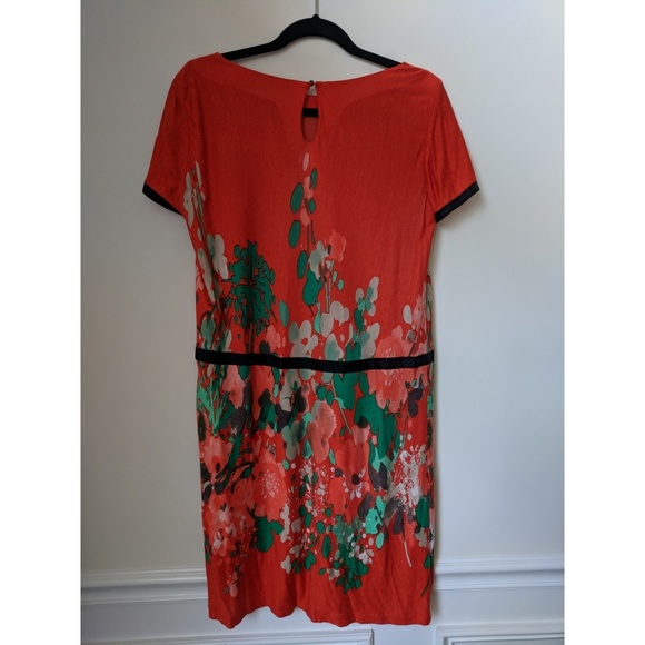 MNG red floral drop waist dress - Picture 5 of 8