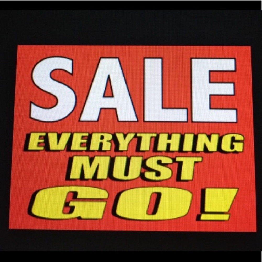 Everything is on sale!!