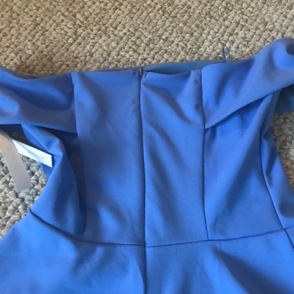Aqua off the shoulder blue dress NWT SZ m - Picture 3 of 4