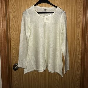 NWT Anne Klein Sequin Sweater size small