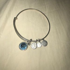 Alex and Ani Bracelet w/ March Birth Stone Crystal