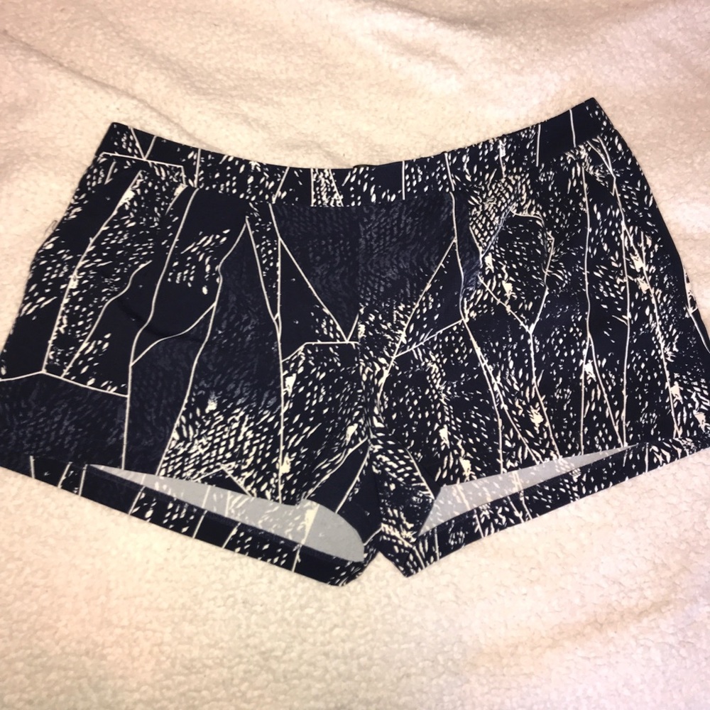 Blue patterned shorts