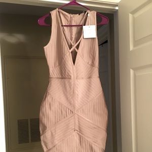 Premium Lilac Bandage Harness Detail Midi Dress