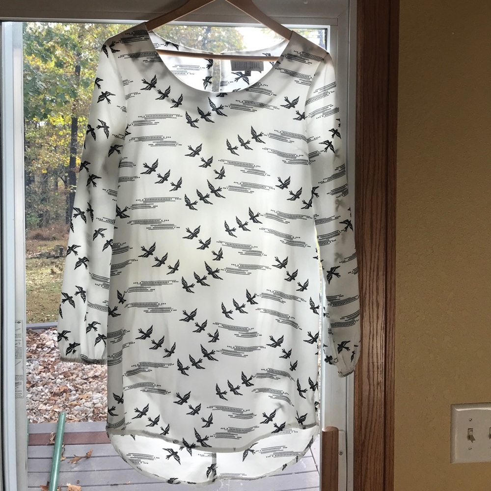 Long sleeve tunic - Birds in Flight