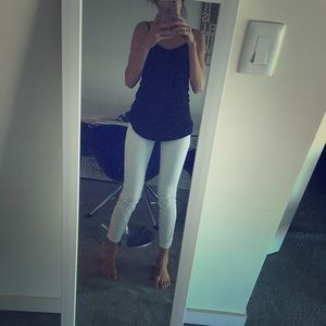 White jeans by Ann Taylor loft