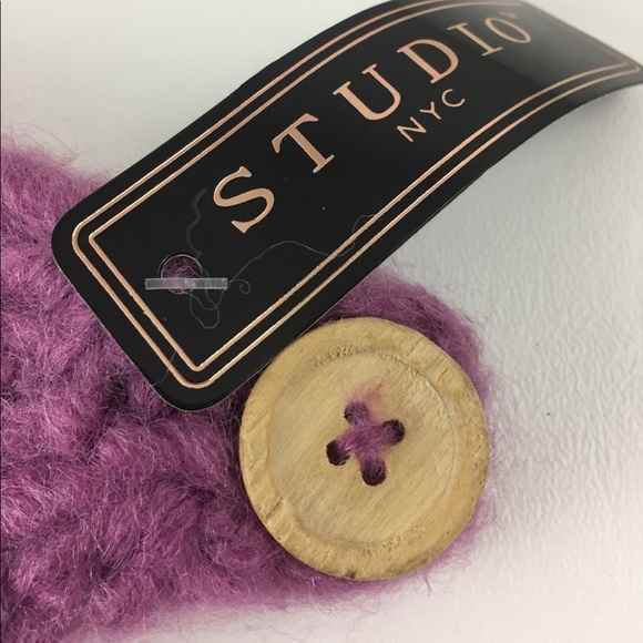 NWT Soft Plum Knit Head Warmer. Head Band. - Picture 2 of 6