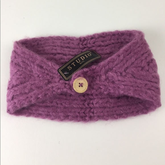 NWT Soft Plum Knit Head Warmer. Head Band. - Picture 6 of 6