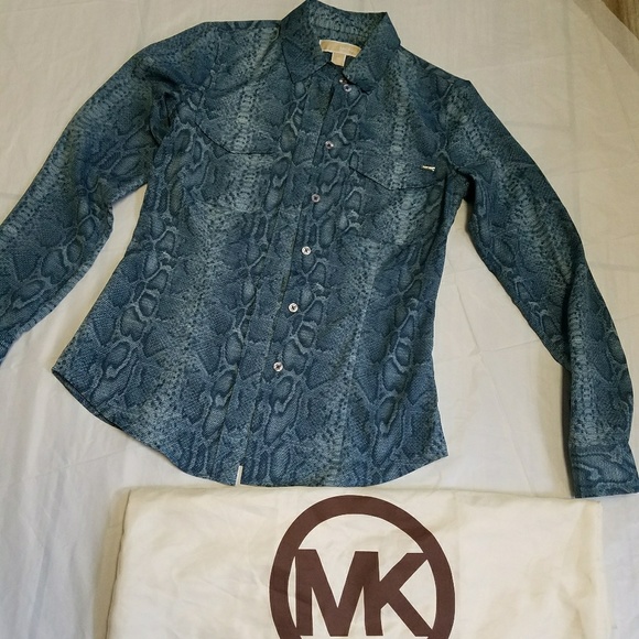 Michael Kors Tops - Michael Kors blue shirt