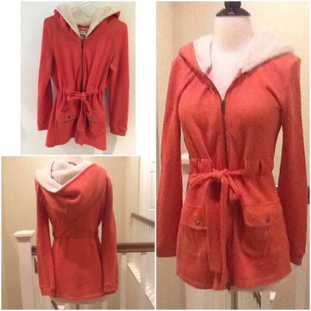 Anthro Saturday Sunday Terry Zipper Hooded Sweater