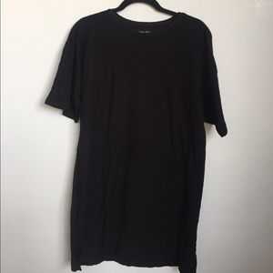 BNWOT Zara Textured Black Tee Shirt