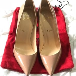 Christian Louboutin “So Kate” nude pumps