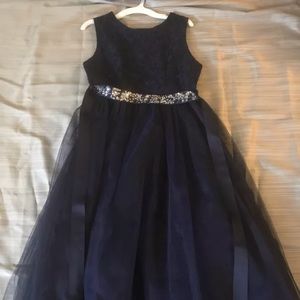 Girls Navy Dress