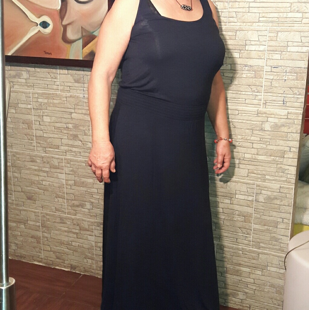 Loft navt blue maxi dress