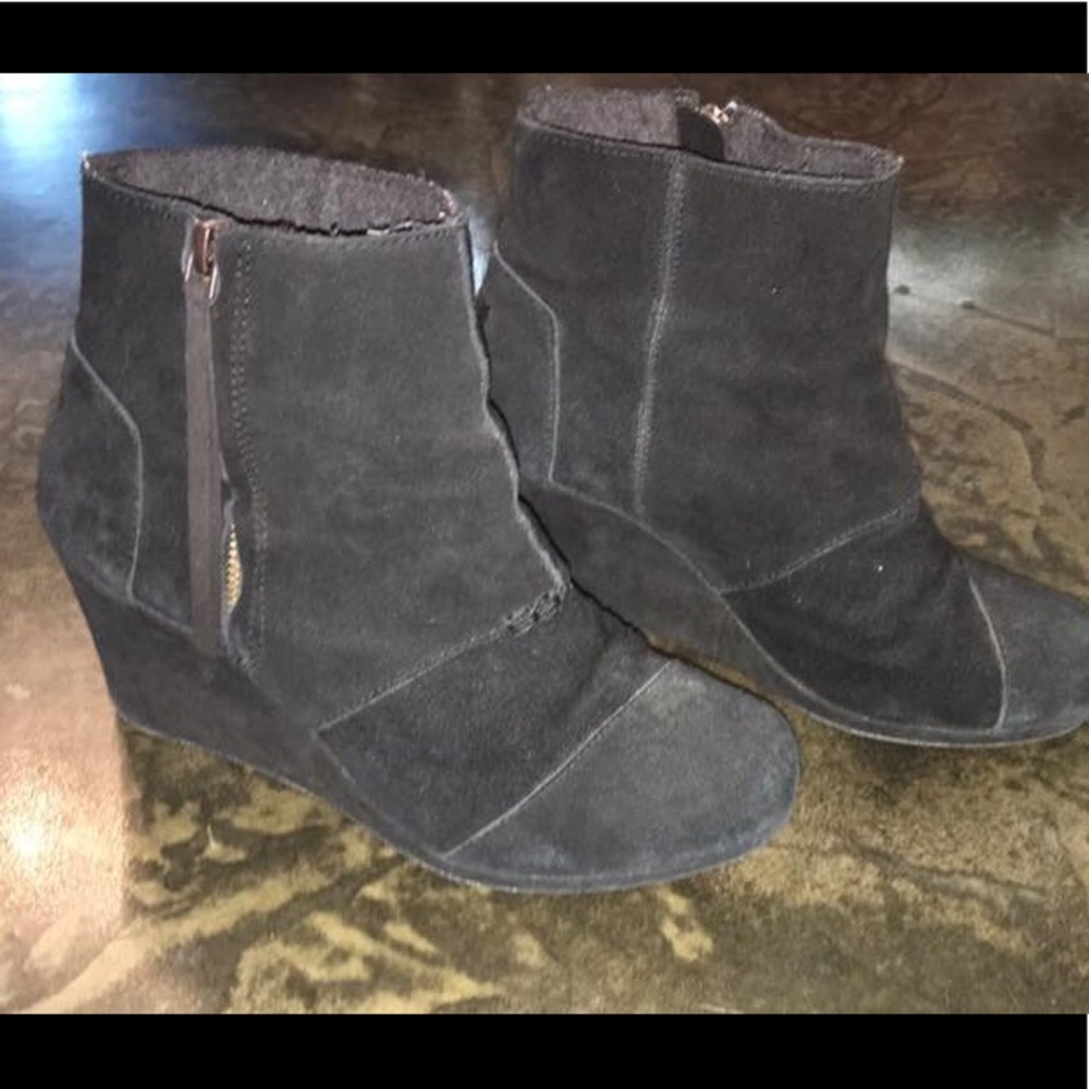 TOMS wedge booties